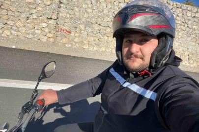 İddia uğruna yola çıktı, motosikleti ile bin kilometreyi aştı