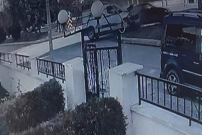 İki aracın hurdaya döndüğü kaza kameraya yansıdı