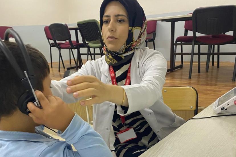 İlkokul öğrencilerine işitme testi yapıldı