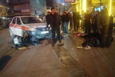 Isparta’da otomobille motosiklet çarpıştı: 2 yaralı