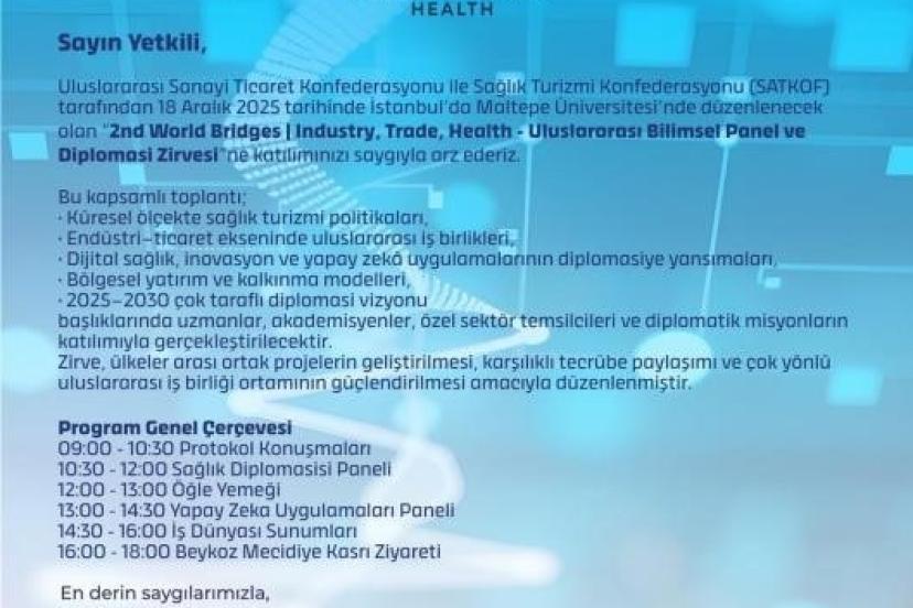 İstanbul’da 2nd World Bridges Zirvesi düzenlenecek