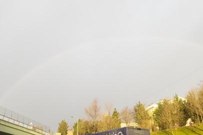 İstanbul’da gökkuşağı sürprizi