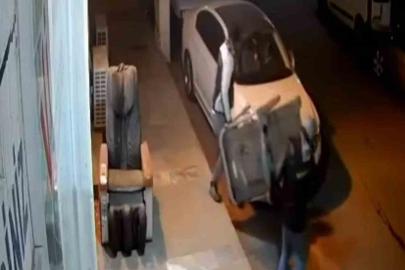 İşyeri önündeki koşu bandı çalındı