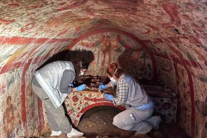 İznik’te erken Hristiyanlık dönemine ait benzersiz ’Çoban İsa’ figürü ortaya çıkarıldı