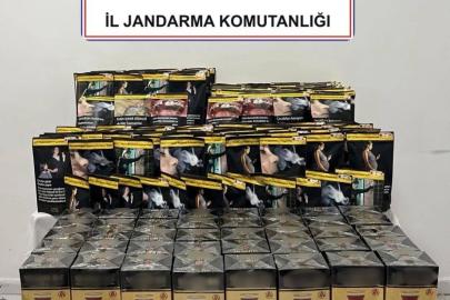 Jandarma kaçak çay ve tütün ele geçirdi