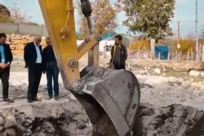 Kahramanmaraş’ta kepçeyle mozaik arandı