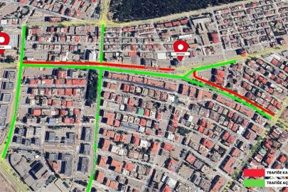 Kahramanmaraş’ta Trabzon Bulvarı’nda geçici trafik düzenlemesi yapıldı