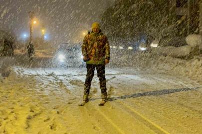 Karabük’te kar çilesi ve eğlence bir arada