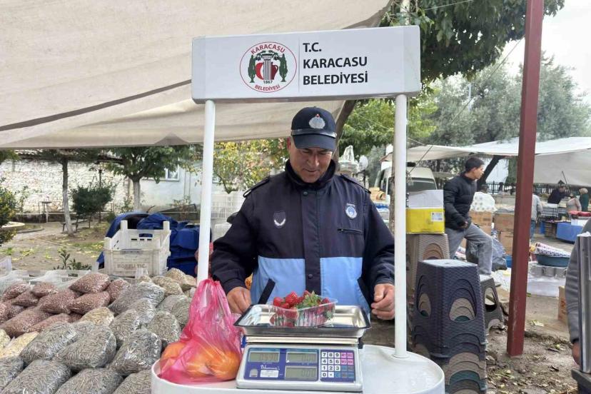 Karacasu’da tartı kontrol noktası