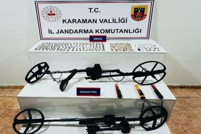 Karaman’da 334 adet tarihi sikke ele geçirildi: 4 tutuklama