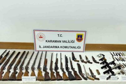 Karaman’da jandarmadan silah operasyonu: 1 gözaltı