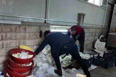Karaman’da son kullanma tarihi geçen peynir ve tereyağlarına el konuldu