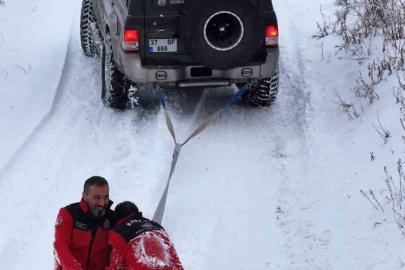 Karın tadını lastikle kayarak çıkardılar