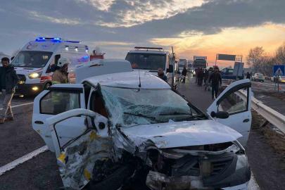 Kars’ta trafik kazası: 3 yaralı