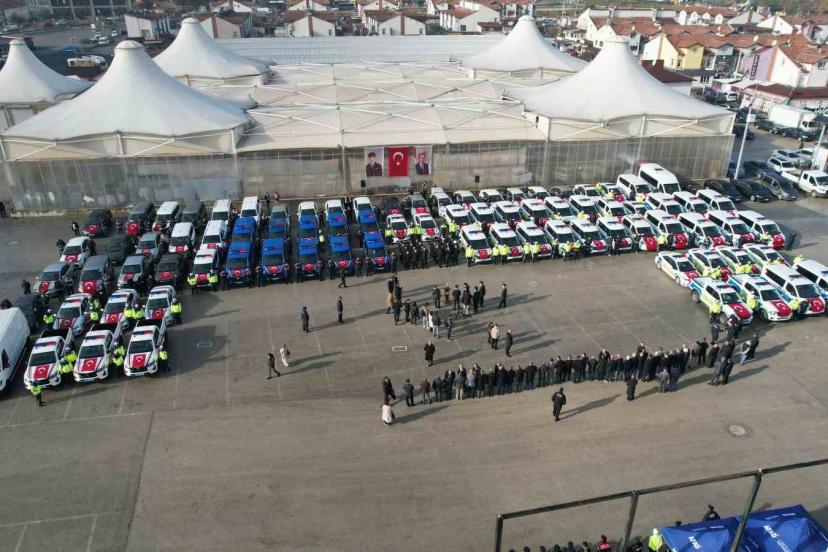 Kastamonu’da 84 araç, törenle emniyet ve jandarmaya tahsis edildi