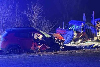 Kastamonu’da cip ile traktör çarpıştı: 3 yaralı