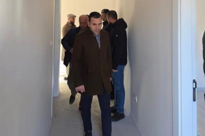 Kaymakam Algın, köy evleri inşaatlarını inceledi