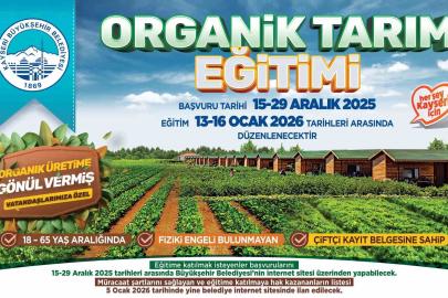 Kayseri Büyükşehir’den organik tarıma destek: Yeni dönem eğitimleri başlıyor