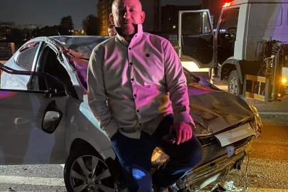 Kazadan yara almadan kurtuldum pozu