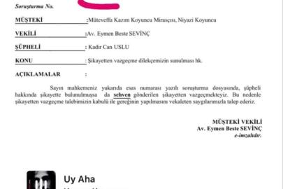 Kazım Koyuncu’nun mirasçısı Niyazi Koyuncu öğretmen hakkındaki telif şikayetini geri çekti