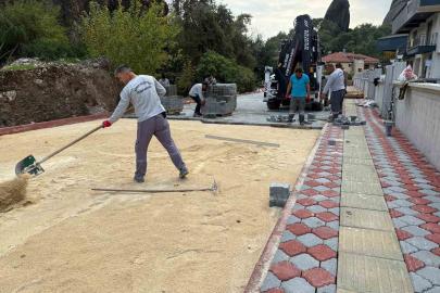 Kemer Kuzdere’de iki sokak arasındaki altyapı çalışmaları tamamlandı