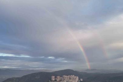 Kestel semalarında gökkuşağı oluştu