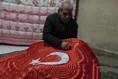 Kilisli yorgancının bayrak sevgisi