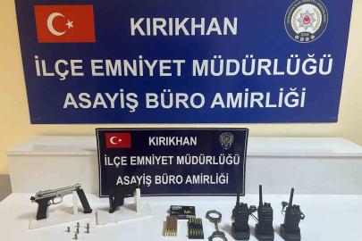 Kırıkhan’da asayiş operasyonu; 2 gözaltı