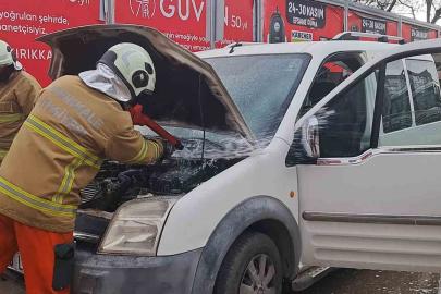 Kırıkkale’de araç yangını