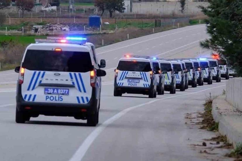 Kırklareli’nde Emniyet teşkilatına 64 yeni araç