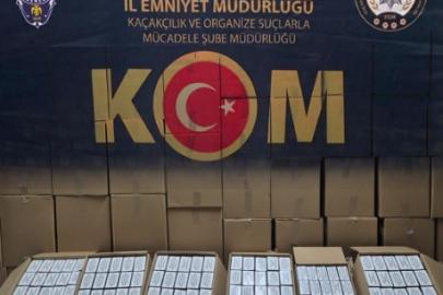 Kırşehir’de 1 milyon makaron ele geçirildi