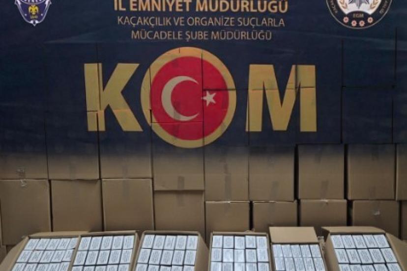 Kırşehir’de 1 milyon makaron ele geçirildi