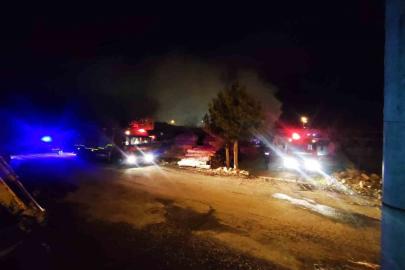 Konya’da marangoz atölyesinde yangın