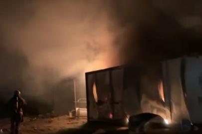 Küllükte unutulan sigara yangına neden oldu