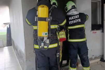 Kumlu’da müstakil ev yangını