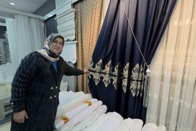 Kütahya’da Osmanlı motifli perdelere yoğun ilgi