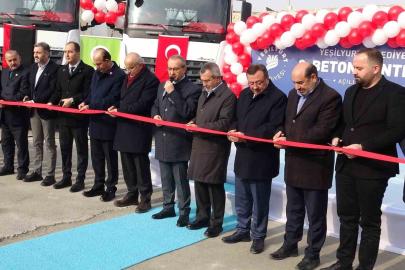 Malatya’da 70 milyon TL’lik beton santrali hizmete açıldı