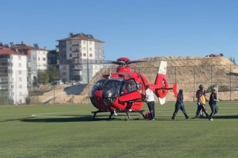 Malatya’da yaşlı hasta için ambulans helikopter havalandı