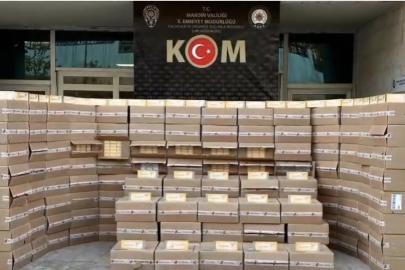Mardin’de 78 bin paket kaçak sigara ele geçirildi
