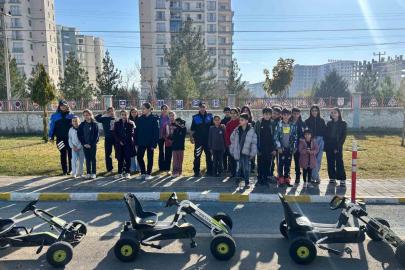 Mardin’de çocuklara trafik eğitimi verildi