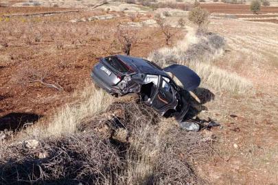 Mardin’de devrilen aracın sürücüsü yaralandı