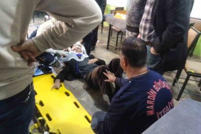 Mardin’de kıraathanede tavan çöktü: 2 yaralı