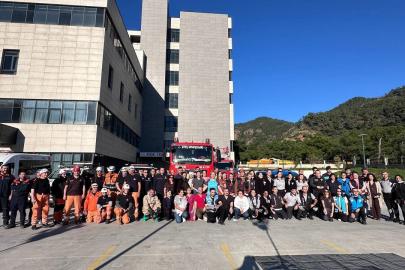 Marmaris Devlet Hastanesi’nde gerçeğini aratmayan tatbikat