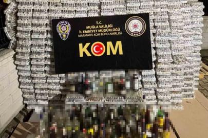 Marmaris’te 4 bin 166 litre kaçak içki ele geçirildi