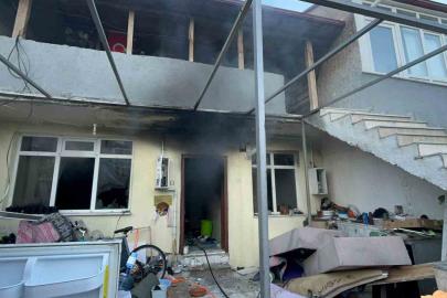 Menteşe’de ev yangını: 1 gözaltı