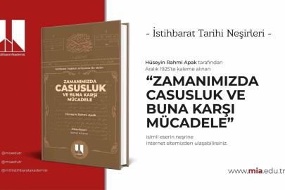 MİA’dan 100 yıl sonra yeniden yayımlanan istihbarat klasiği