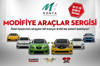 Modifiye otomobil tutkunları M1 Konya AVM’de bir araya gelecek