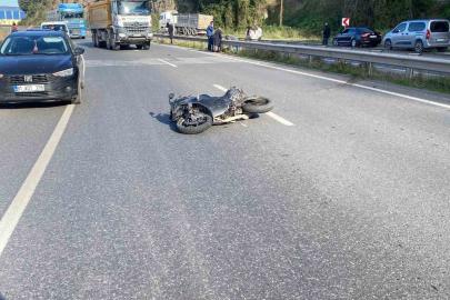 Motosiklet kazasında 16 yaşındaki genç ağır yaralandı