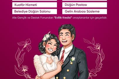 Niğde Belediyesi’nden genç çiftlere "mutluluk paketi" desteği