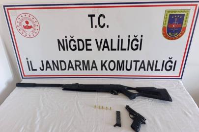 Niğde’de yasadışı silah operasyonu: 3 şüpheli hakkında adli işlem